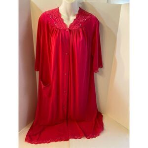 Shadowline pink robe small nylon USA